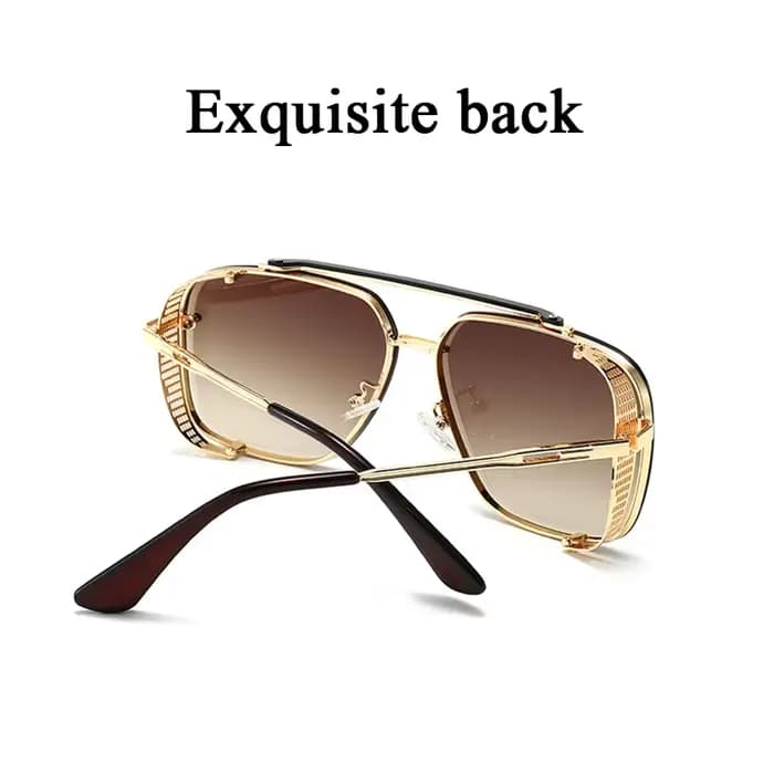 Nouvelles lunettes De Soleil Punk pour hommes mode carré Vintage Steampunk