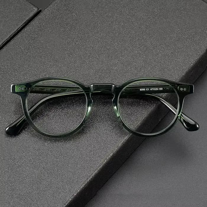 Lunettes rondes en acétate pour hommes et femmes