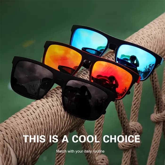 Lunettes de soleil polarisées carrées Vintage pour hommes et femmes