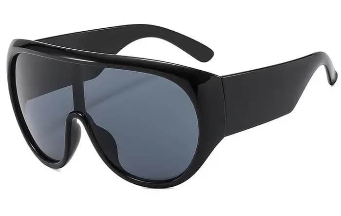 Lunettes de soleil une pièce surdimensionnées pour femmes