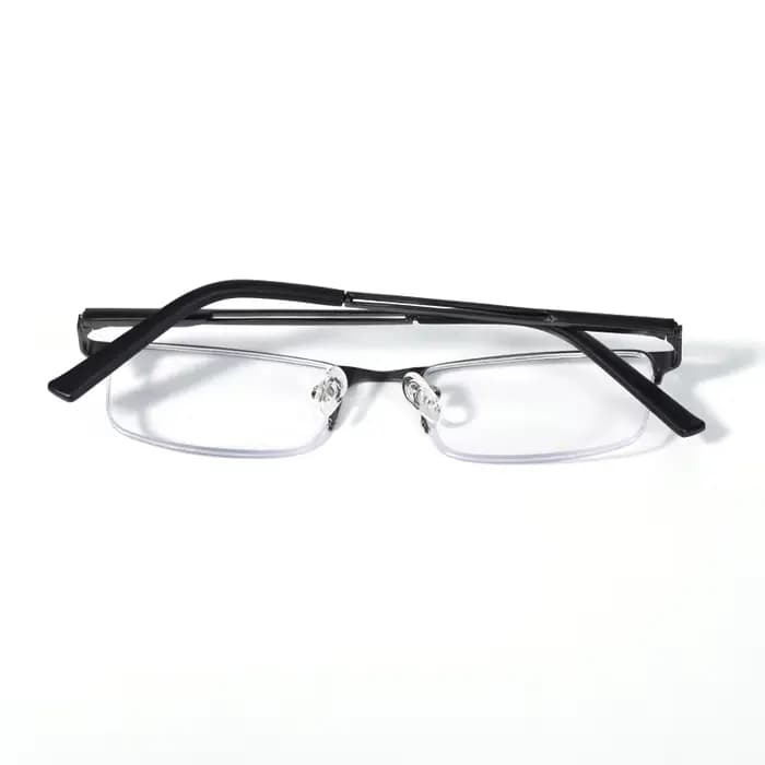 Lunettes de lecture demi-cerclées marron 2026 pour hommes