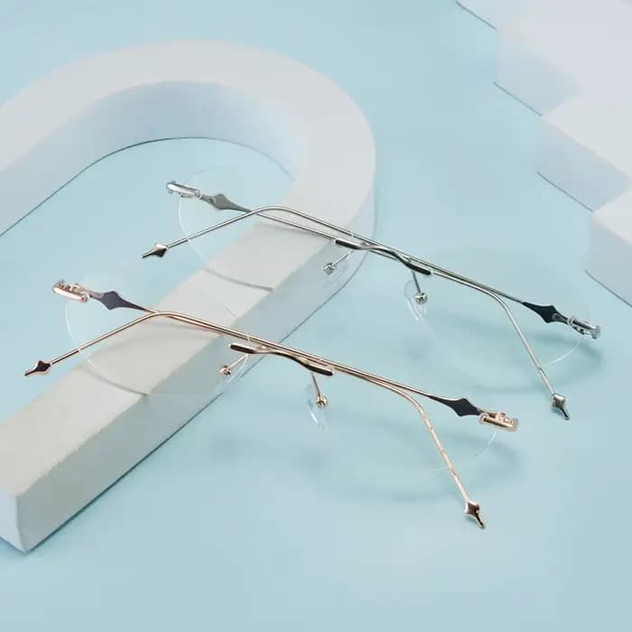 Lunettes de myopie photochromiques sans monture à la mode