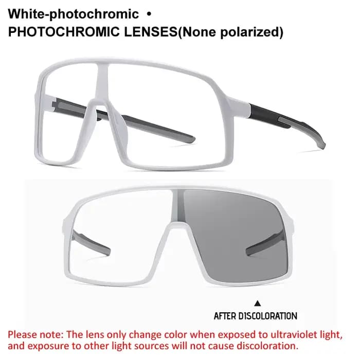 Lunettes de soleil polarisées/photochromiques à grande monture UV400 pour hommes et femmes