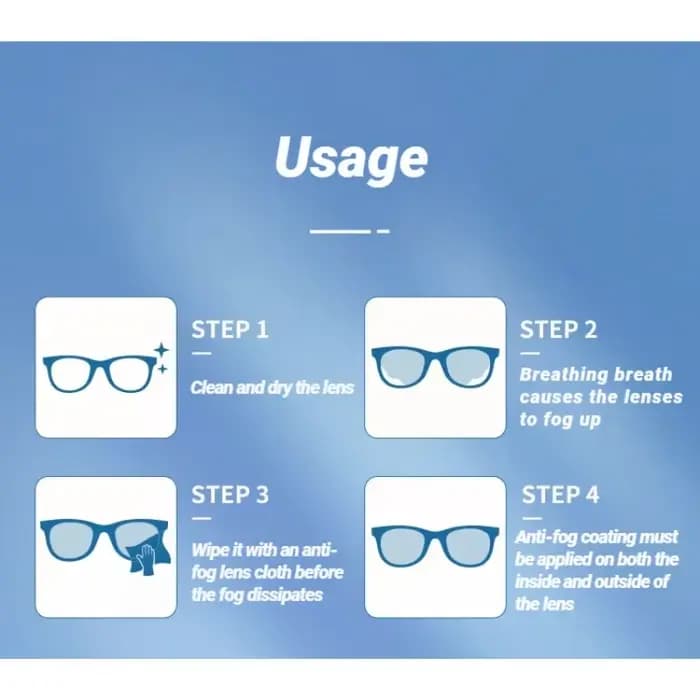 BLMUSA Anti-buée lunettes tissu microfibre écran essuyer hiver conduite