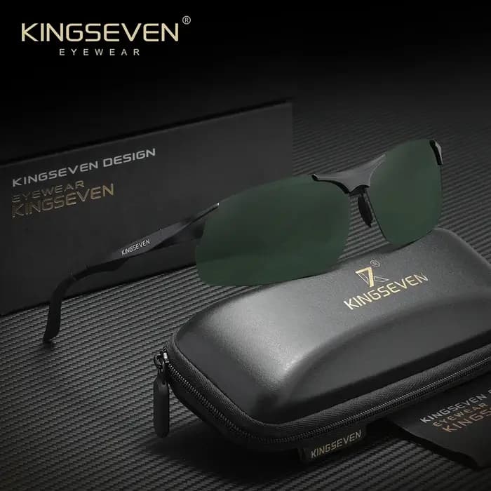Lunettes de soleil KINGSEVEN en aluminium pour hommes