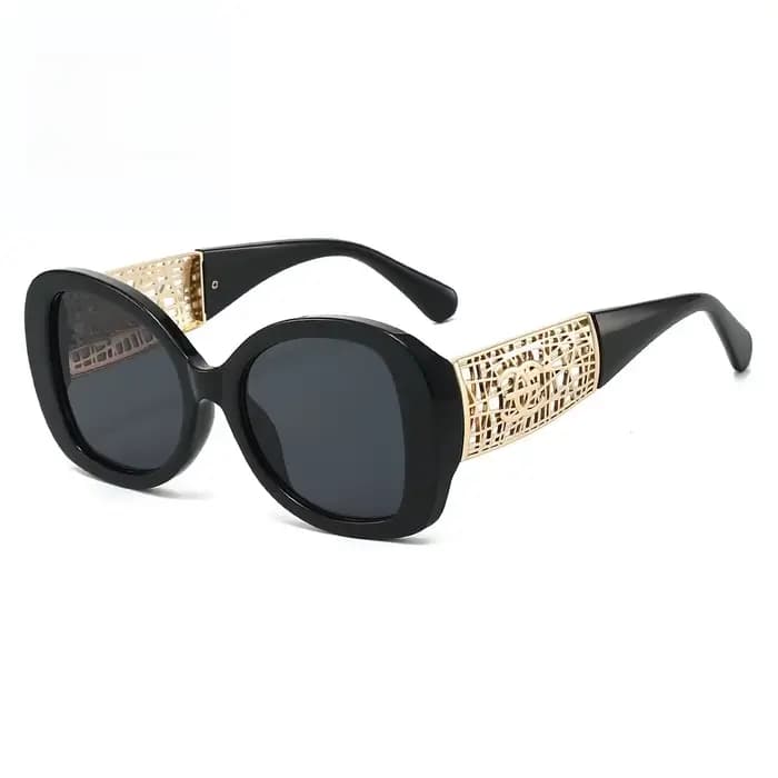 Lunettes de soleil tendance pour femmes, lunettes de soleil rétro haut de gamme, monture large, lune