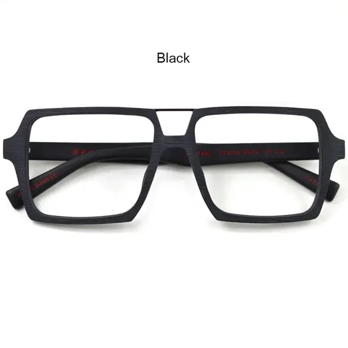 HDCRAFTER monture de lunettes carrée Vintage surdimensionnée avec lentille transparente femmes hommes