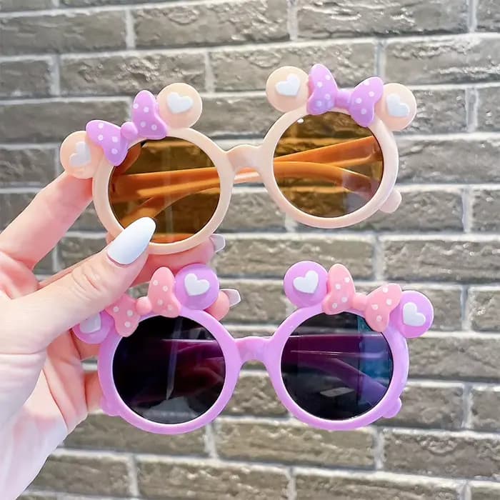 Enfants mignon dessin animé lunettes de soleil garçon fille en plein air Protection solaire été bébé Sport ombre