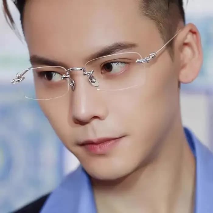 Eyeluyan lunettes sans monture hommes et femmes alliage de titane