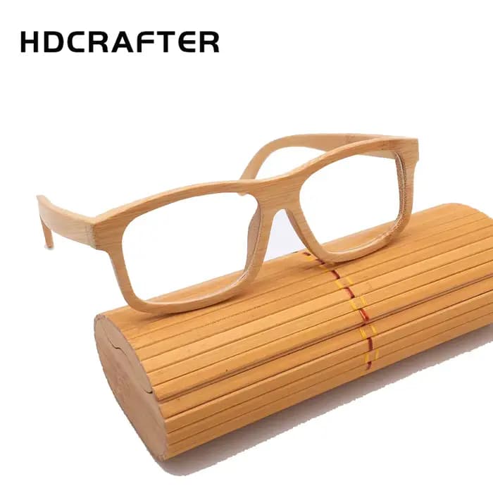 HDLosFTER-Montures de lunettes en bambou pour hommes et femmes