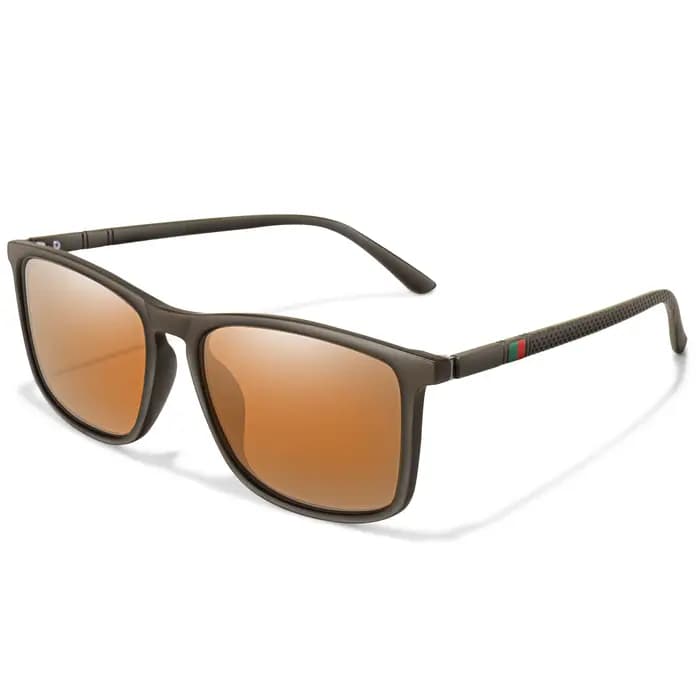 Lunettes de soleil carrées vintage polarisées pour hommes et femmes