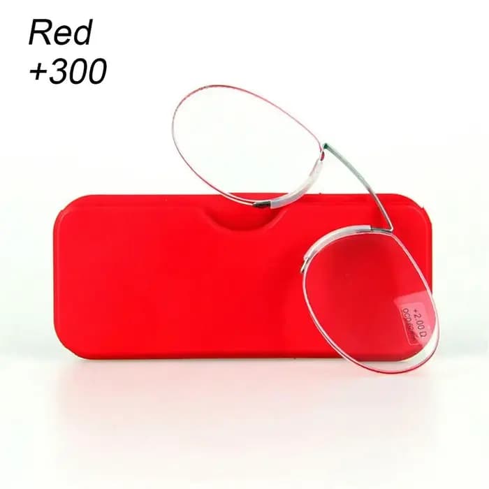 Mini Lunettes de lecture mains libres sans monture à fixation nasale +1.0 - +3.5 pour presbytes Hommes Femmes
