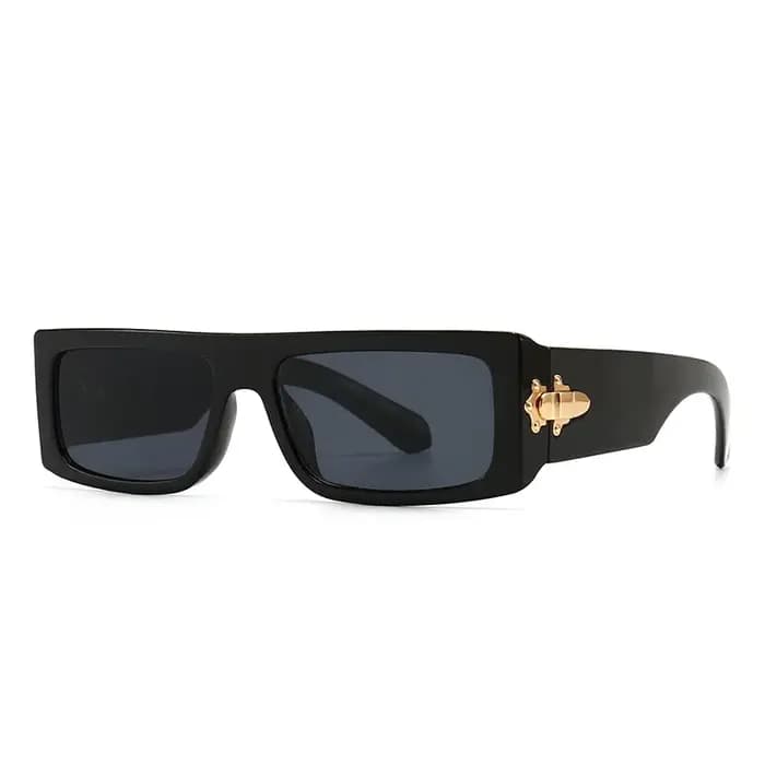 Lunettes de soleil carrées vintage pour femmes et hommes