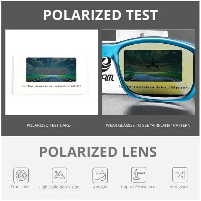 KDEAM lunettes de soleil exclusives polarisées pour hommes et femmes surf randonnée sport lunettes d