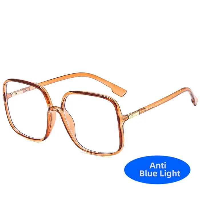 Lunettes carrées à monture surdimensionnée pour femmes et hommes