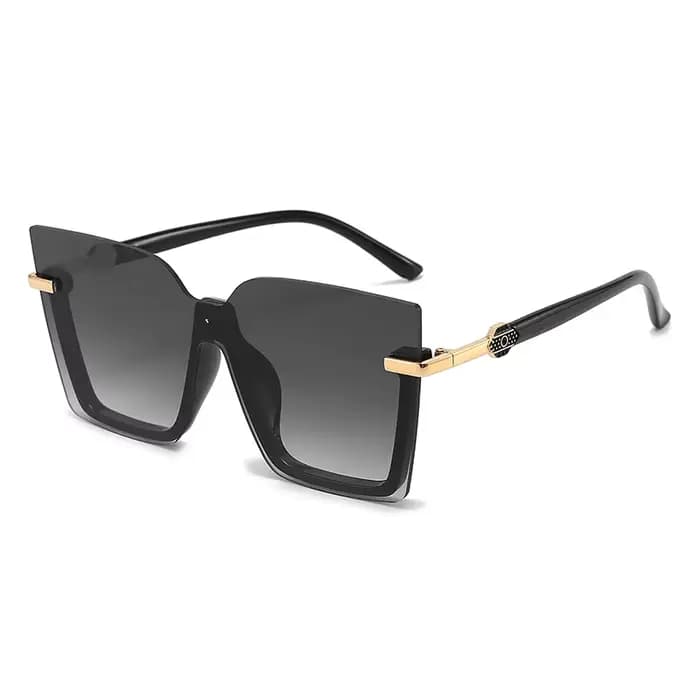 Lunettes de soleil carrées évidées pour hommes et femmes