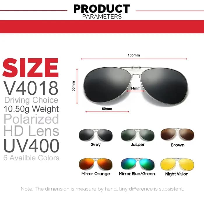 Lunettes de soleil de pêche surdimensionnées à clipser