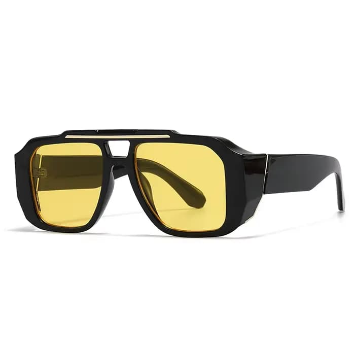 Lunettes de soleil carrées surdimensionnées vintage 2026 pour hommes et femmes, de marque de luxe, à