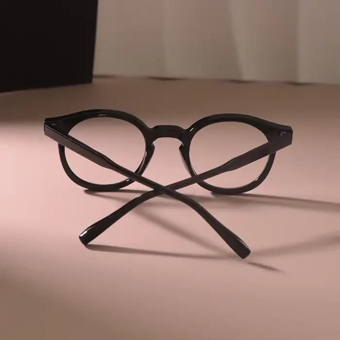 Lunettes de vue rondes transparentes décontractées pour hommes et femmes