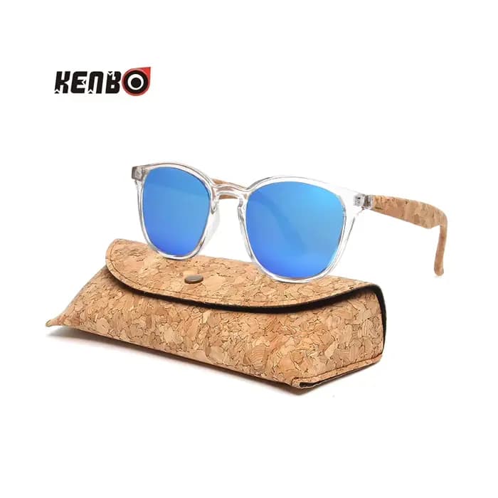 Lunettes de soleil Kenbo rétro en bois de bambou pour hommes et femmes