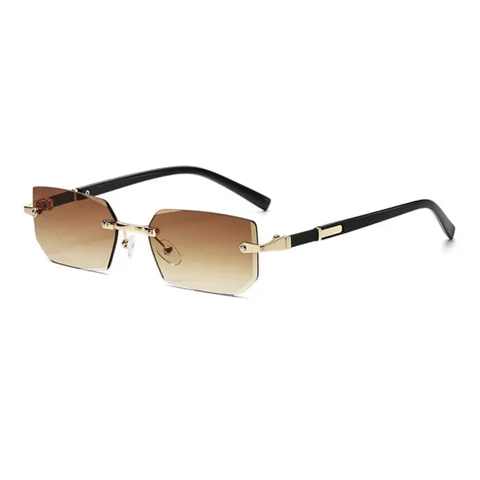 Lunettes de soleil carillon sans monture pour hommes et femmes