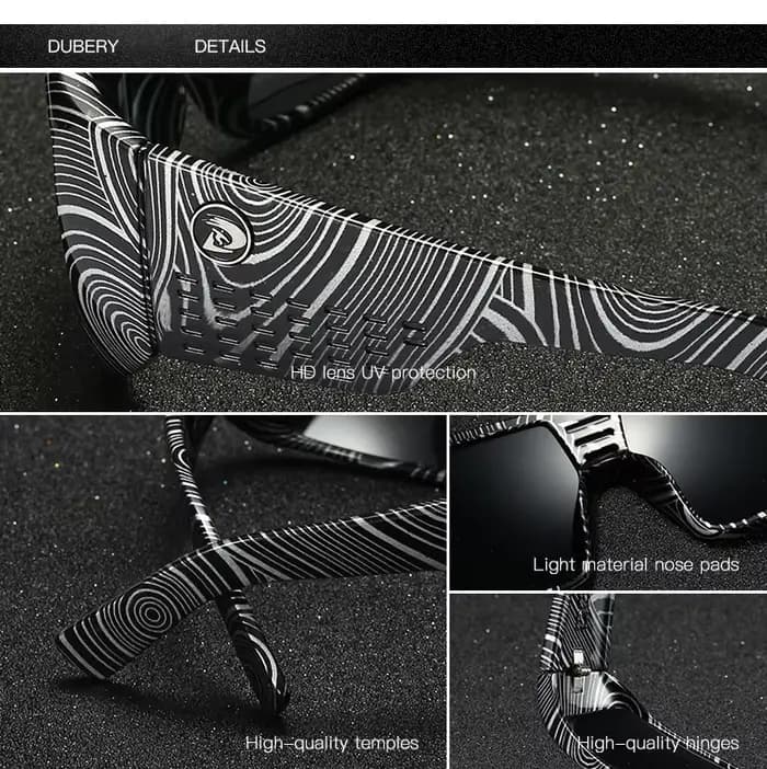 DUBERY lunettes de soleil hommes rétro mâle