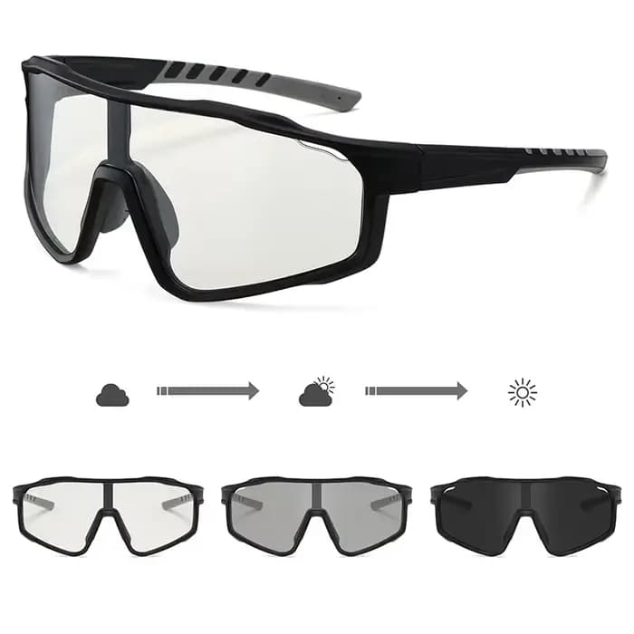 Lunettes de cyclisme photochromiques pour hommes femmes jeunes UV400 vtt sport Baseball lunettes de