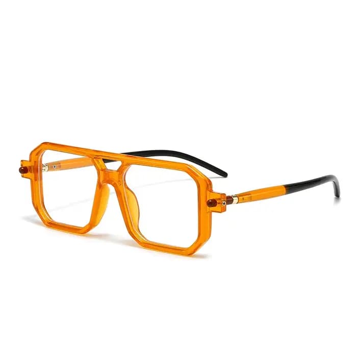Lunettes de soleil polygonales rectangulaires tendance pour femmes et hommes