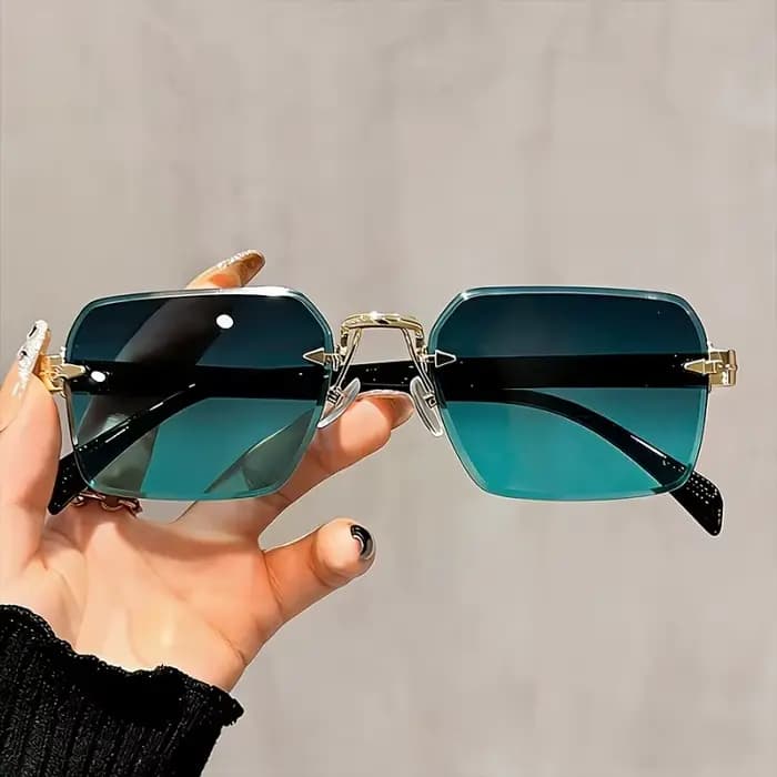 1 paire de lunettes fines sans monture tendance unisexe