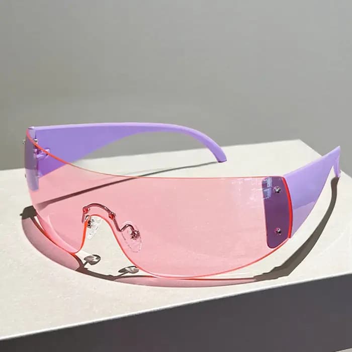Y2K – lunettes de soleil de styliste sans bords pour femmes et hommes
