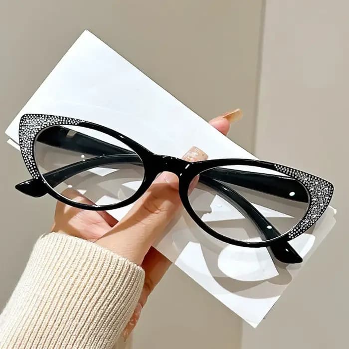 Lunettes de lecture de luxe en diamant pour femmes