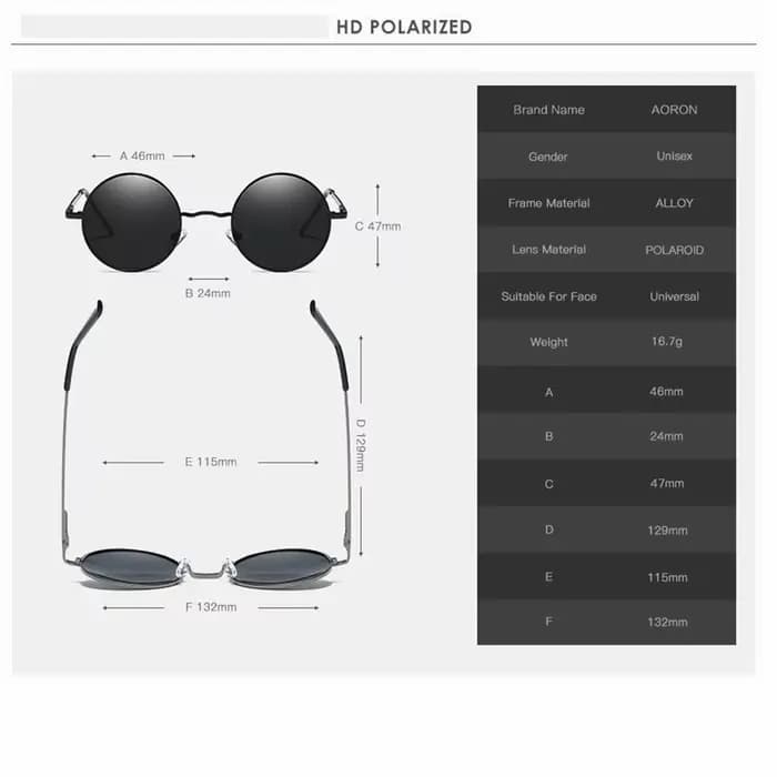 Lunettes De soleil polarisées rondes rétro pour hommes et femmes