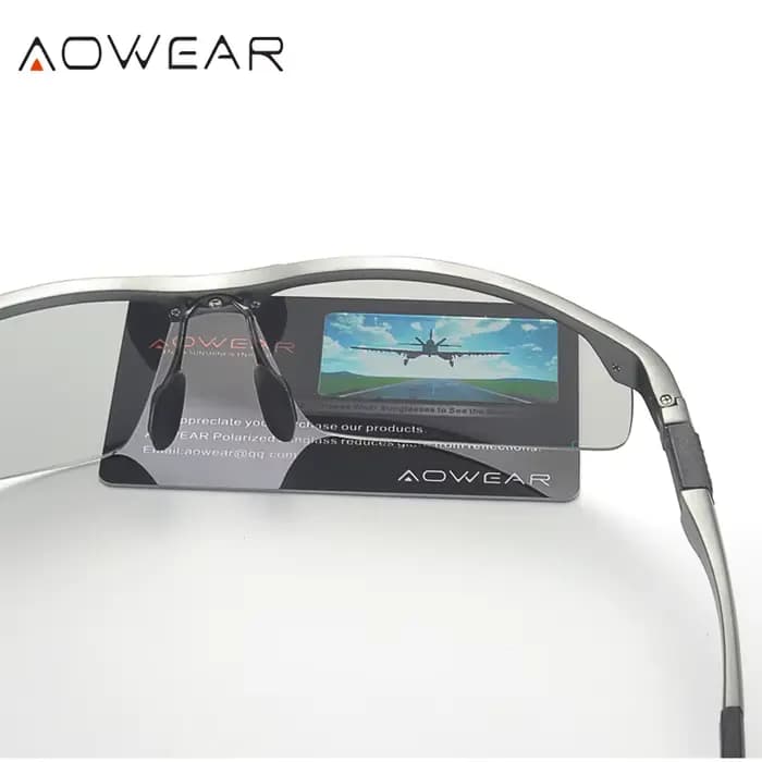 AOWEAR lunettes de soleil photochromiques hommes polarisées jour nuit conduite lunettes de haute qua