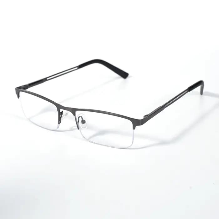 Lunettes de lecture demi-cerclées marron 2026 pour hommes