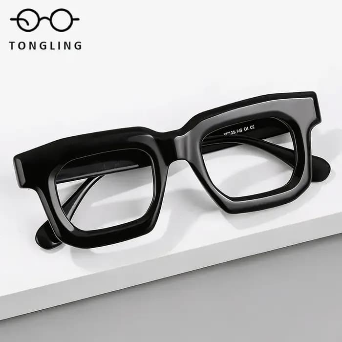 Monture de lunettes carrée en acétate tendance 2026 pour femmes