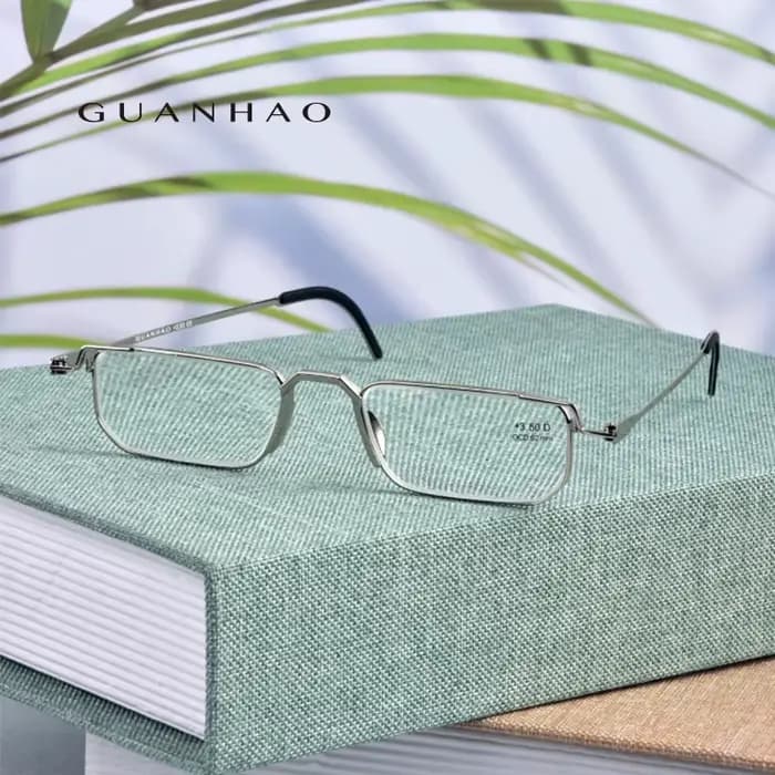 Guanhao lunettes de lecture portables lunettes d'affaires à la mode pour hommes optique transparente