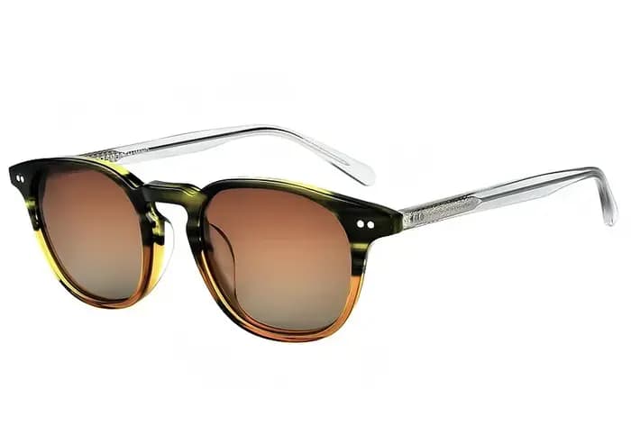 Marque Design hommes carré lunettes de soleil polarisées mode conduite en plein air