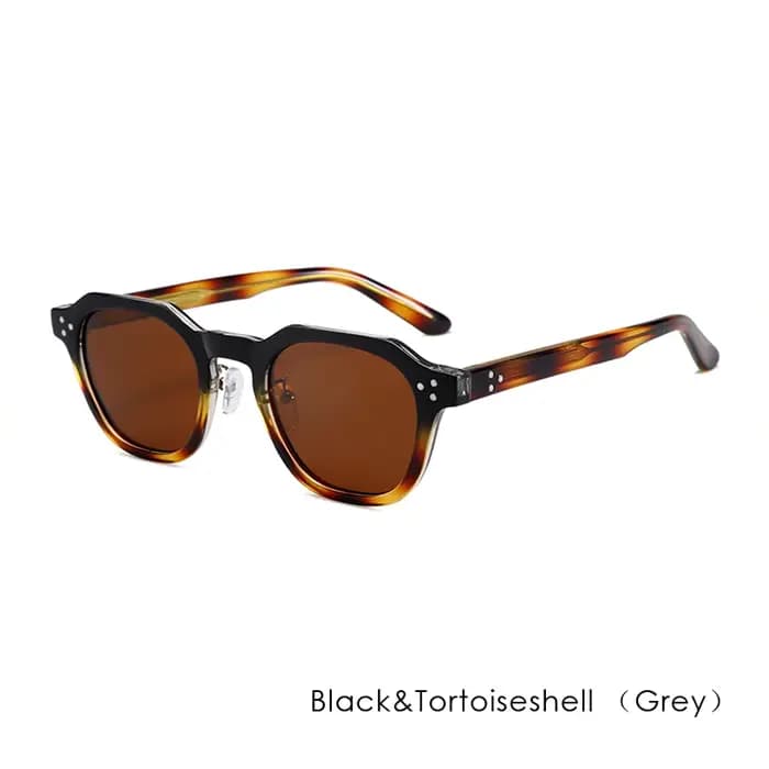 Lunettes de soleil classiques à rivets de haute qualité pour hommes et femmes