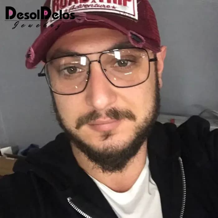 Vintage or métal cadre lunettes hommes femmes