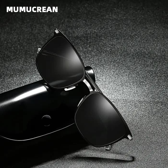 Lunettes de soleil pour hommes nouveauté lunettes de soleil polarisées carrées pilote en métal lunet
