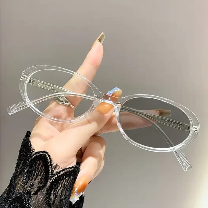 Lunettes de myopie photochromiques à monture ovale pour femmes