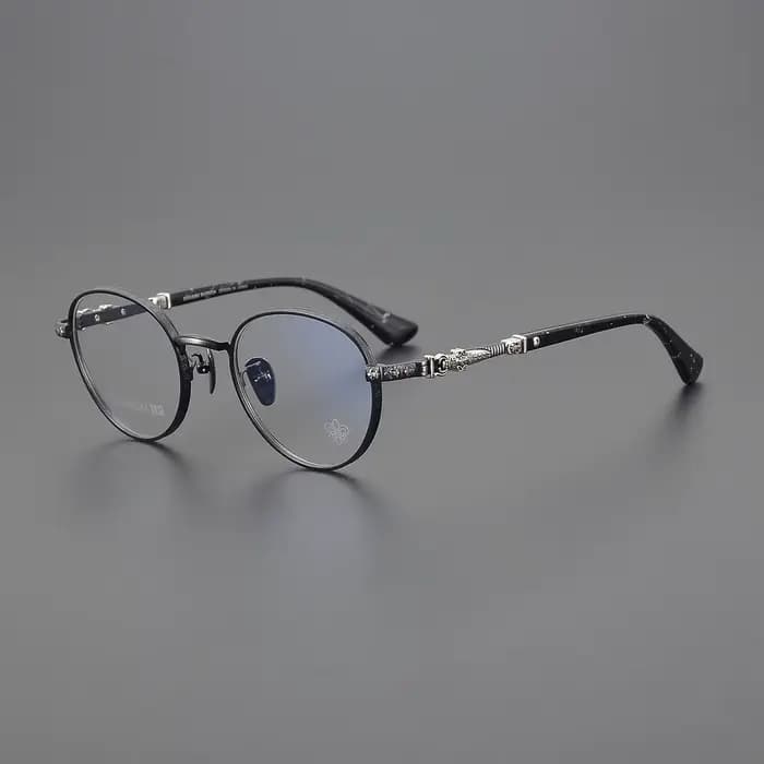 Lunettes de lecture rondes rétro en titane pour hommes et femmes