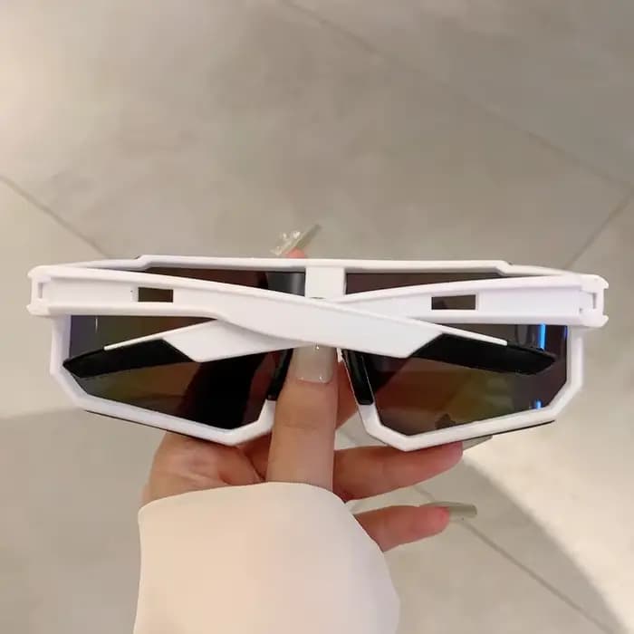 Nouvelles lunettes de soleil intégrées à grande monture colorées pour le cyclisme