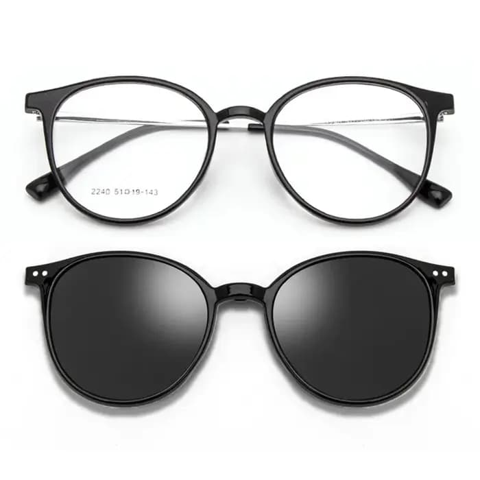 Lunettes de Prescription à Clip magnétique pour hommes