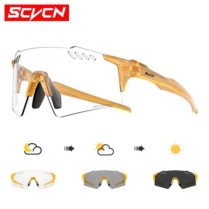 SCVCN lunettes de soleil photochromiques en plein air sport vélo