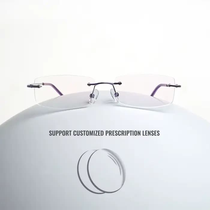 Toketorism Lunettes sans monture pour femme pour myopie hypermétropie