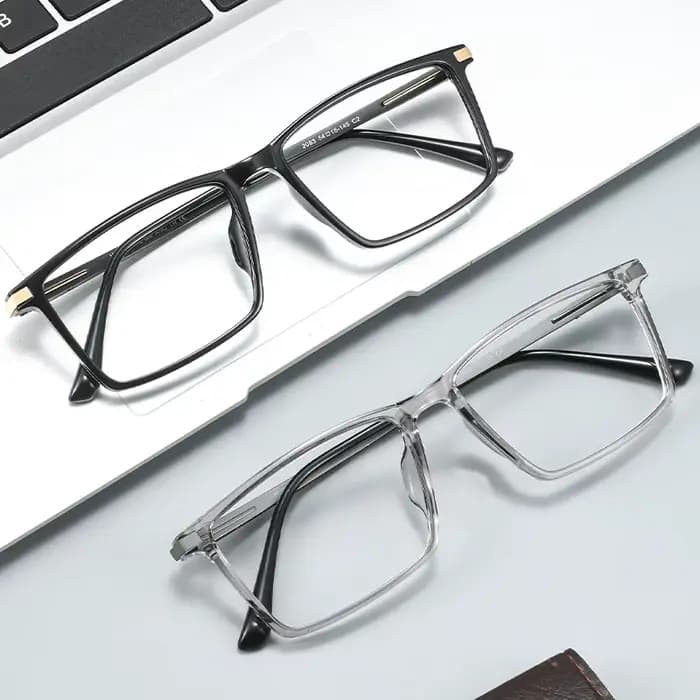 Lunettes de vue photochromiques légères à monture carrée SZTZX pour hommes