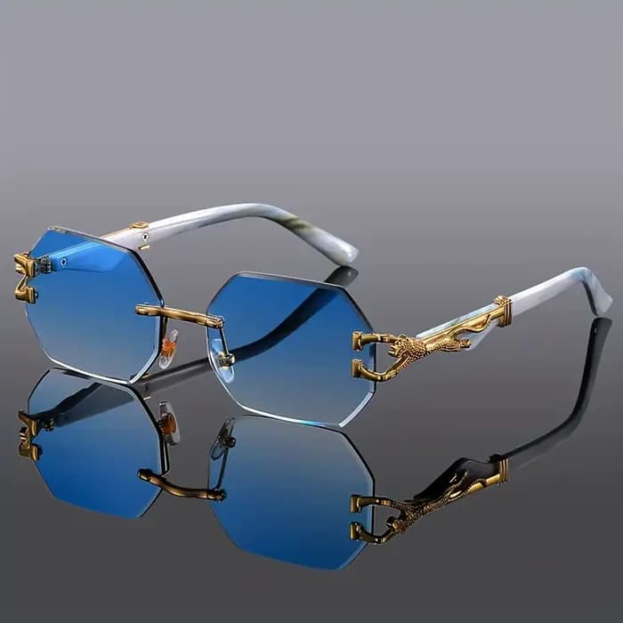 Lunettes de Sport à imprimé léopard géométrique pour femmes