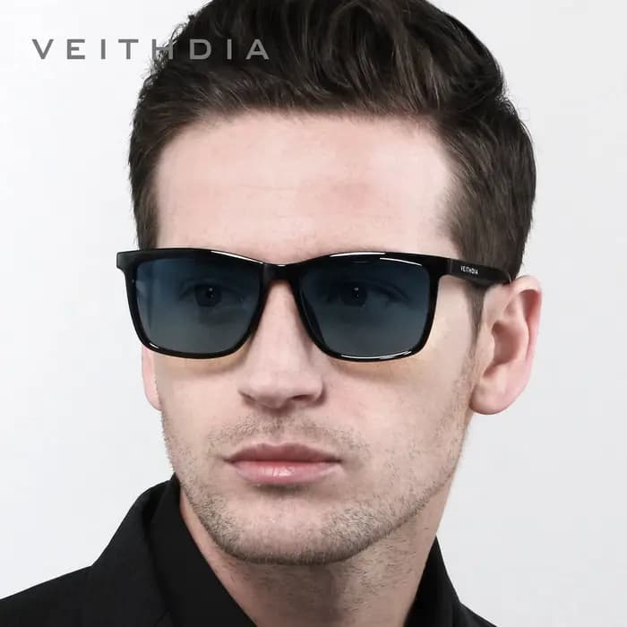 Lunettes de soleil polarisées dégradées VEITHDIA S7911, lunettes de vue tendance pour hommes en TR90