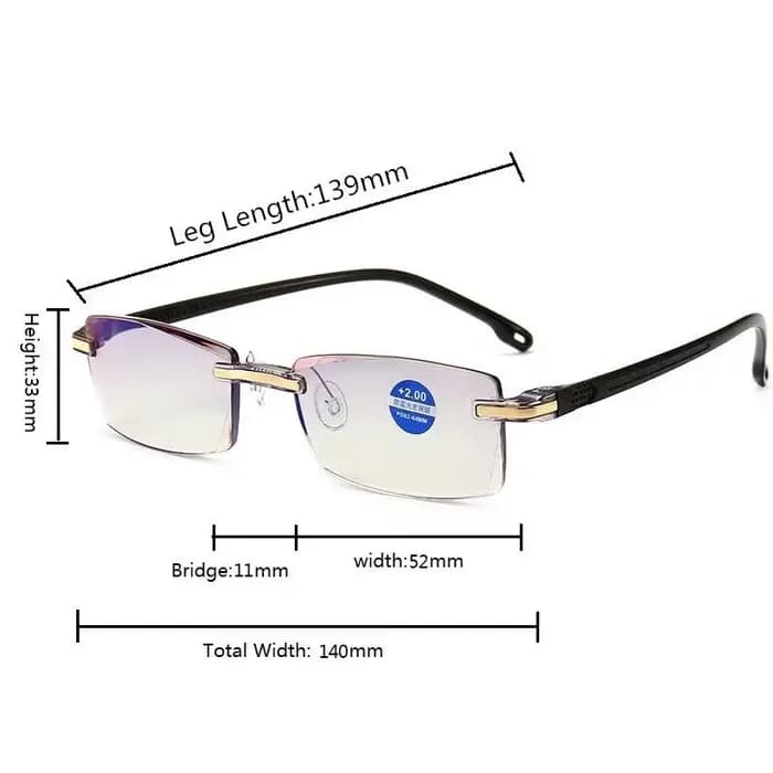 Lunettes de lecture sans bords pour hommes et femmes